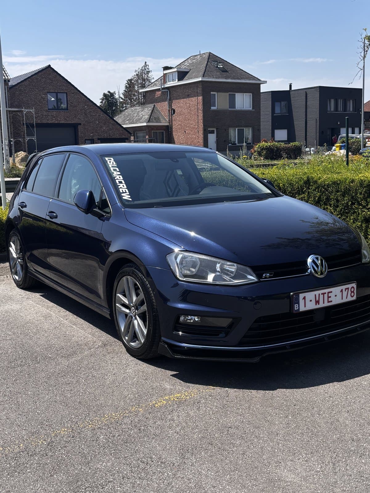 VW Golf na Polish & Shine — diepe glans